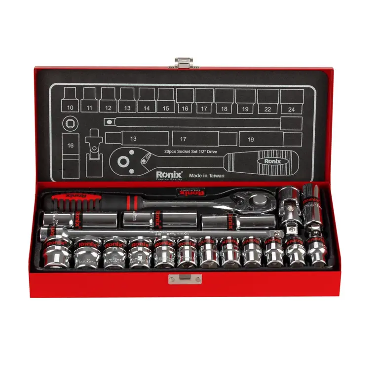 مجموعه بکس 20 عددی 1/2 اینچ مدل : RH-2620